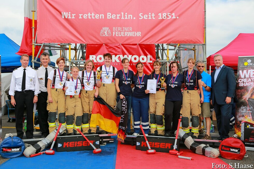 Siegerehrung der Frauenstaffel