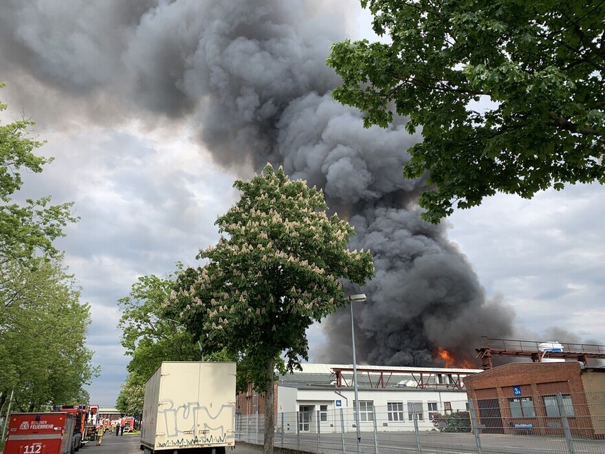 starke Rauchentwicklung