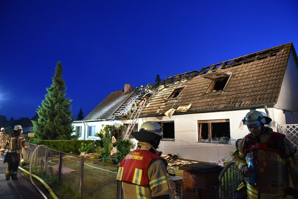 Blick auf die Einsatzstelle