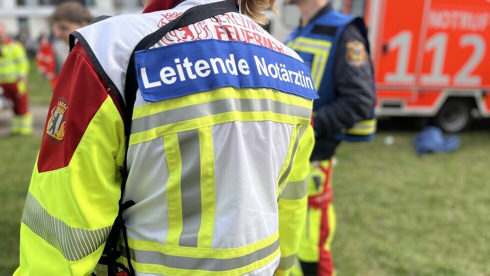 Leitende Notärztin vor Ort