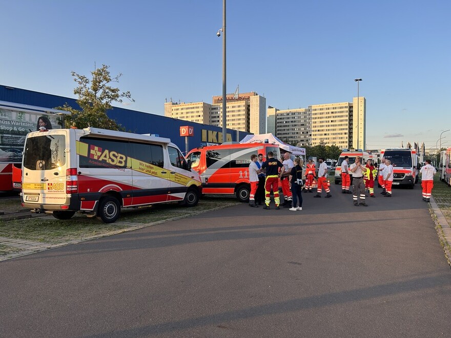 Bereitstellungsraum Einsatzabschnitt Transport