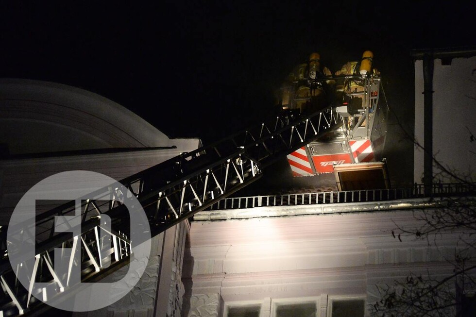 Drehleiter im Einsatz