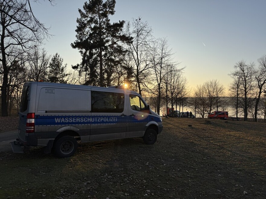 Einsatzstelle am Strandbad Wannsee
