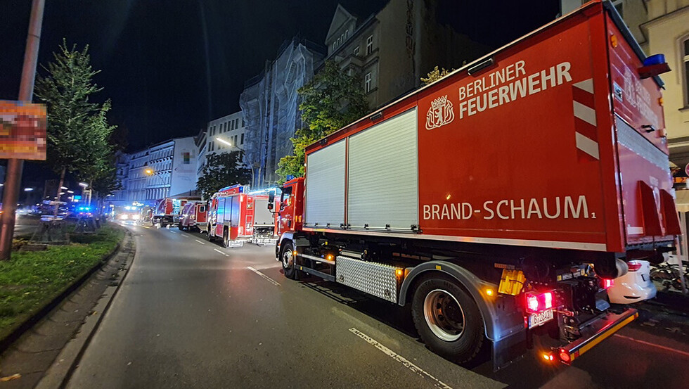 Fahrzeuge an der Einsatzstelle