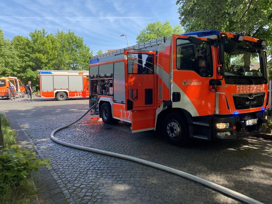 Erstes LHF an der Einsatzstelle