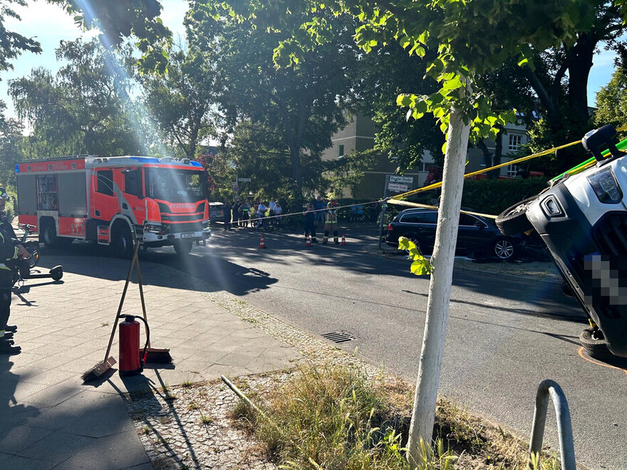 TD richtet den Transporter auf.