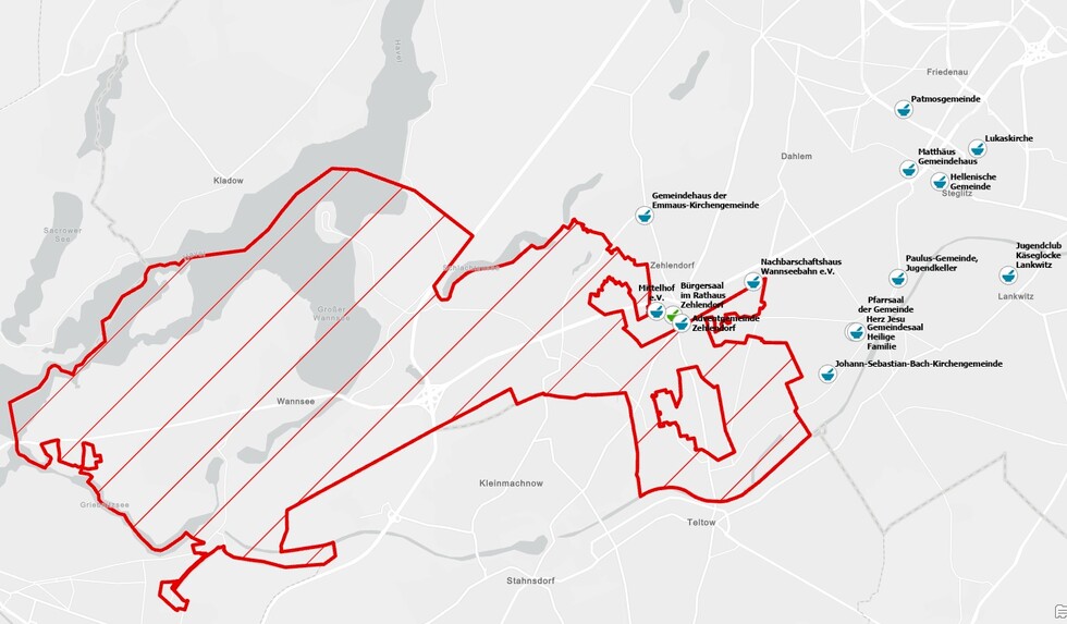 Übersicht der Betreuungsstellen