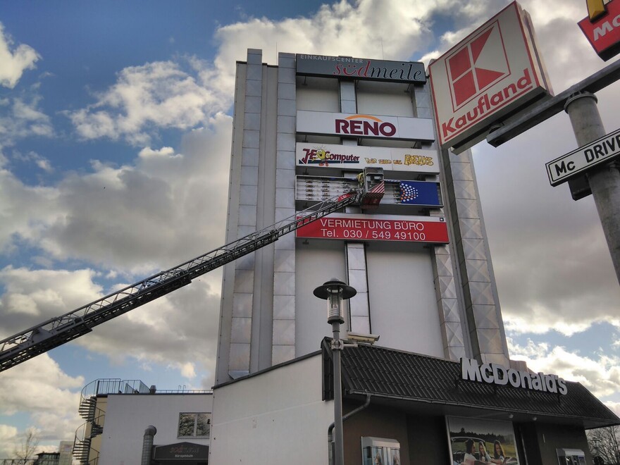 Einsatz der Höhenrettung Unter den Linden - Müller Photographie Berlin