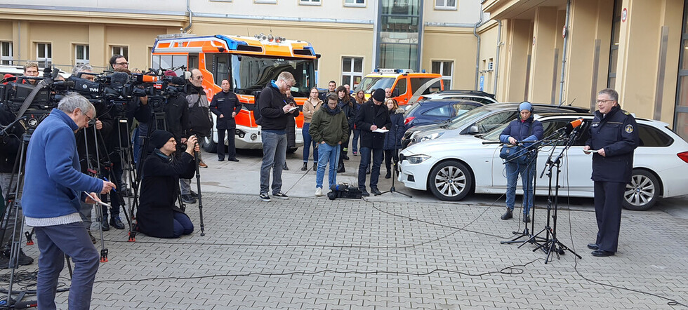 LBD Dr. Homrighausen informiert in der Pressekonferenz