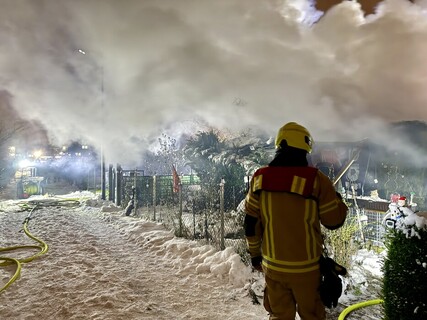 Staffelführer vor den Lauben