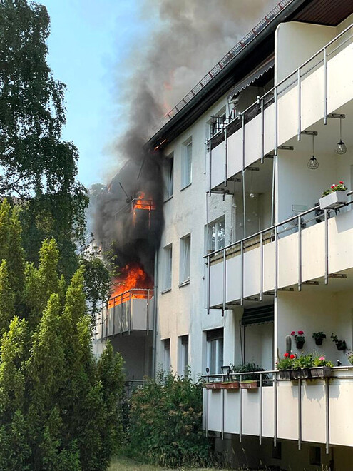 Situation bei Eintreffen der ersten Kräfte.