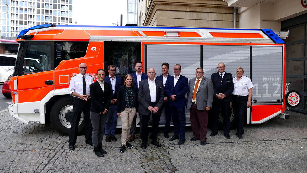 Die Delegation der Wiener Berufsrettung wurde auf der Lehrrettungswache in Mitte begrüßt.