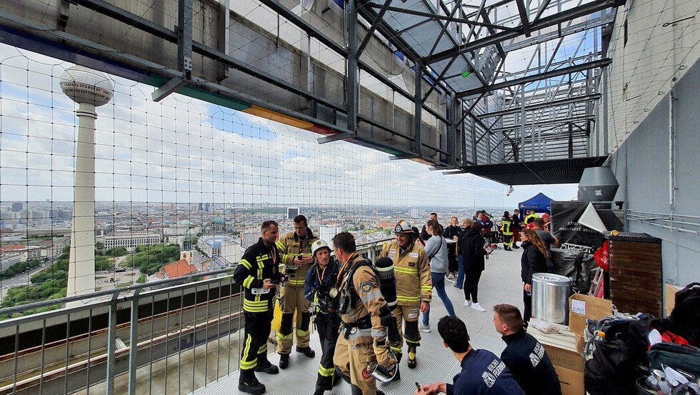 Ziel auf dem Dach nach 39 Etagen