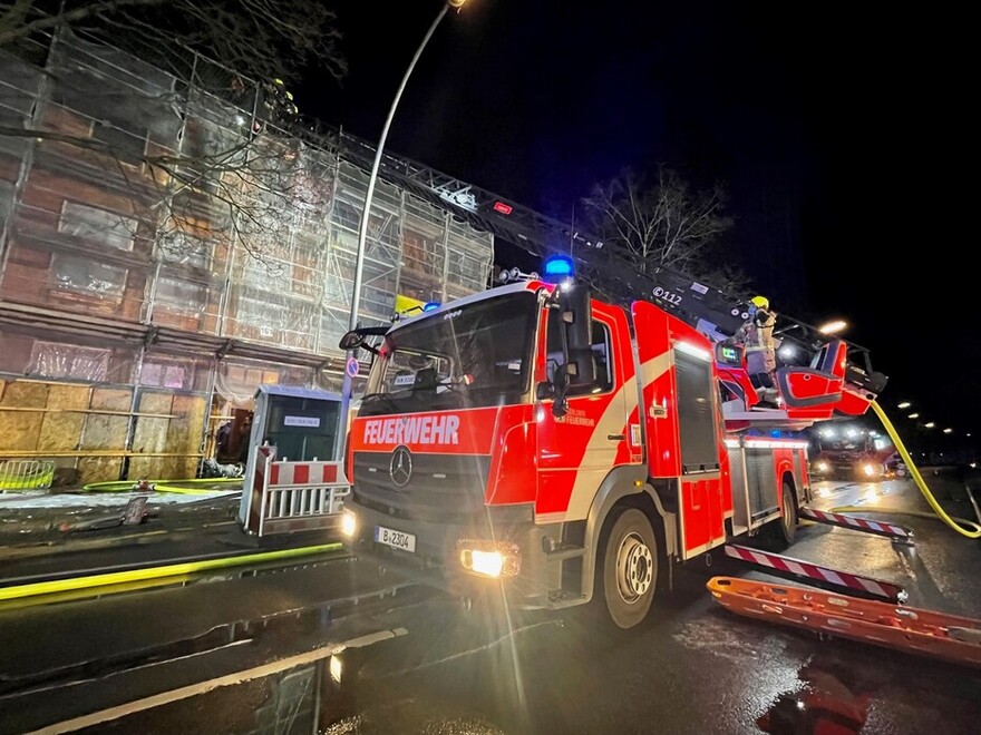 Drehleiter im Einsatz