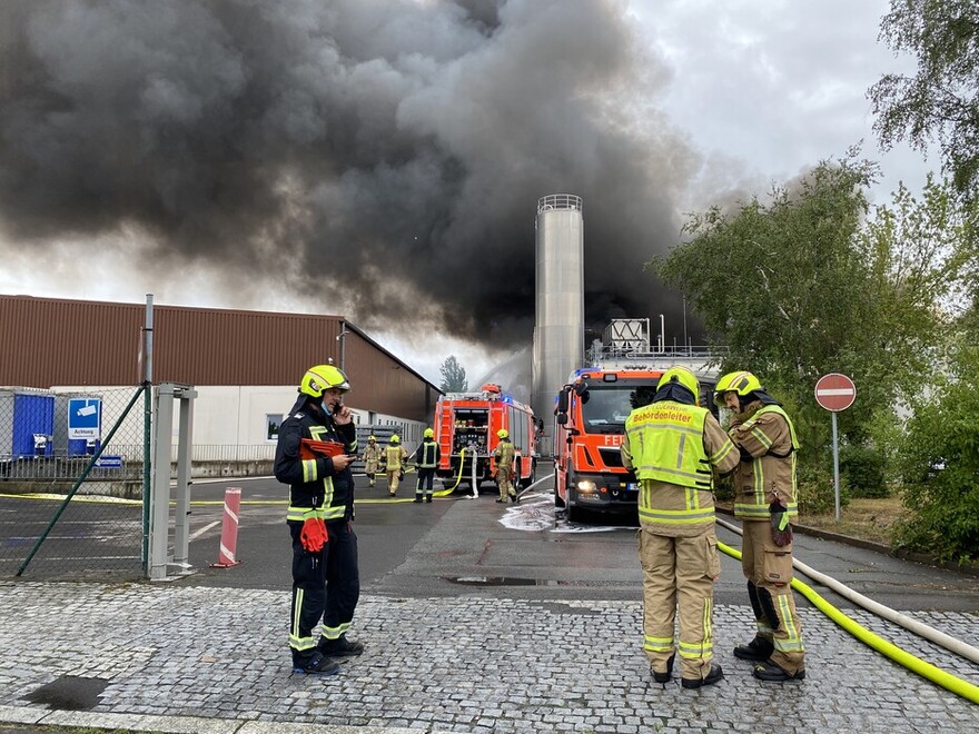 Blick in die Einsatzstelle