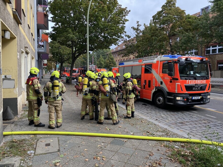 Einsatzkräfte erhalten Einsatzaufträge