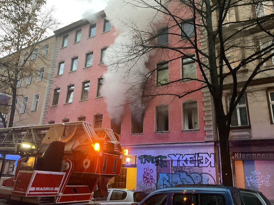 Brandwohnung im ersten Obergeschoss