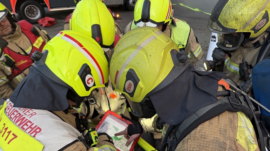 Brandbekämpfung in Staaken
