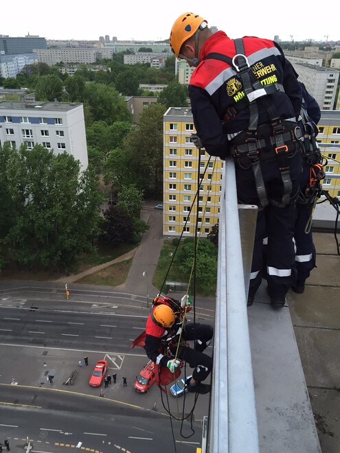 Höhenretter im Einsatz