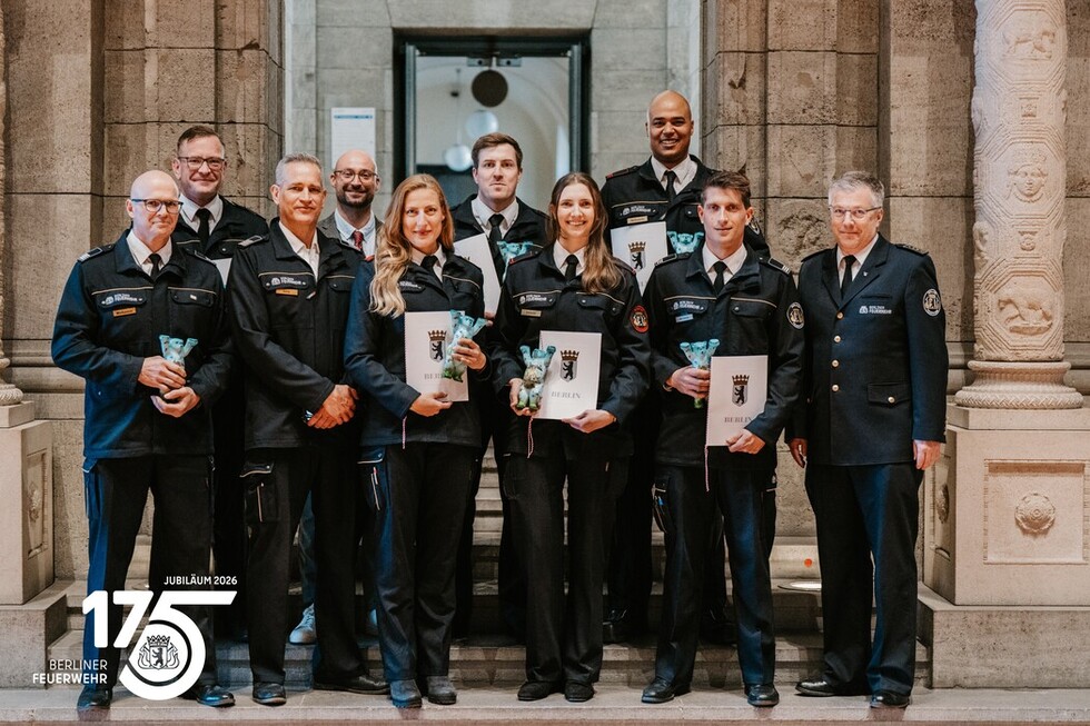 Auszeichnung für sportliche Spitzenleistungen bei der Berliner Feuerwehr