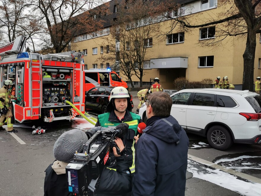 Der Einsatz erzeugte großes Medieninteresse