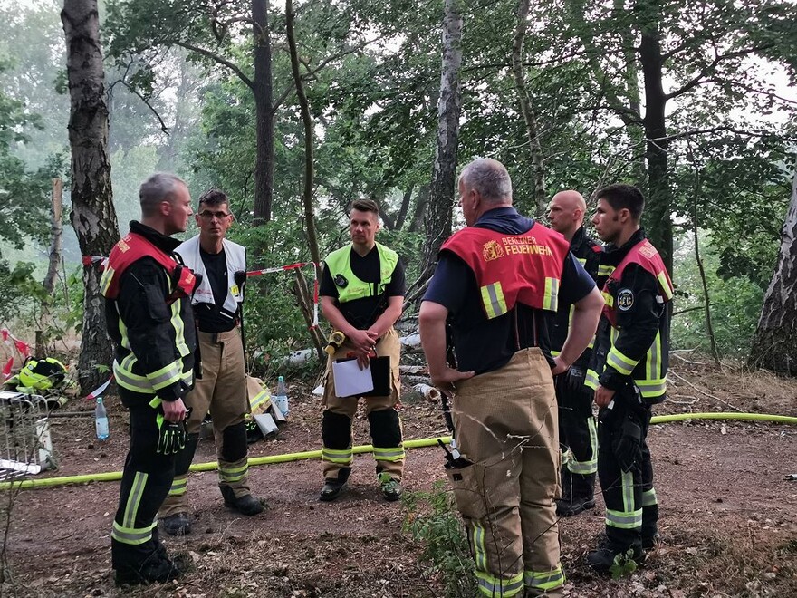 Besprechung der Einsatzleitenden