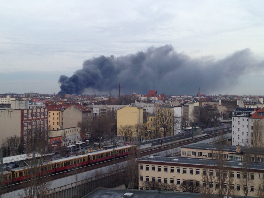 Rauchwolke über Berlin