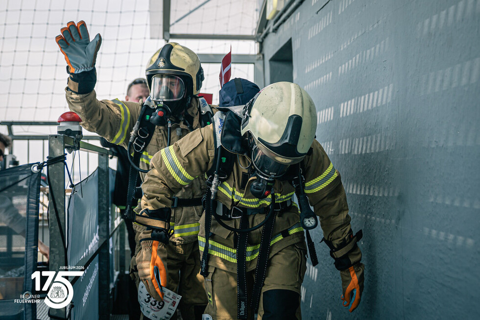 14. Berlin Firefighter Stairrun im 175. Jubiläumsjahr der Berliner Feuerwehr