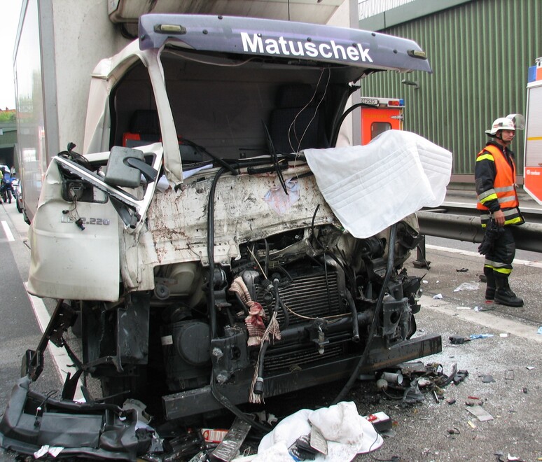 Ansicht des Unfallfahrzeuges