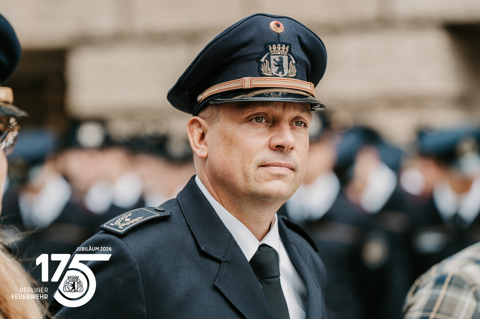 Leiter des Einsatzbetriebes der Berliner Feuerwehr, Leitender Branddirektor Thomas Kirstein