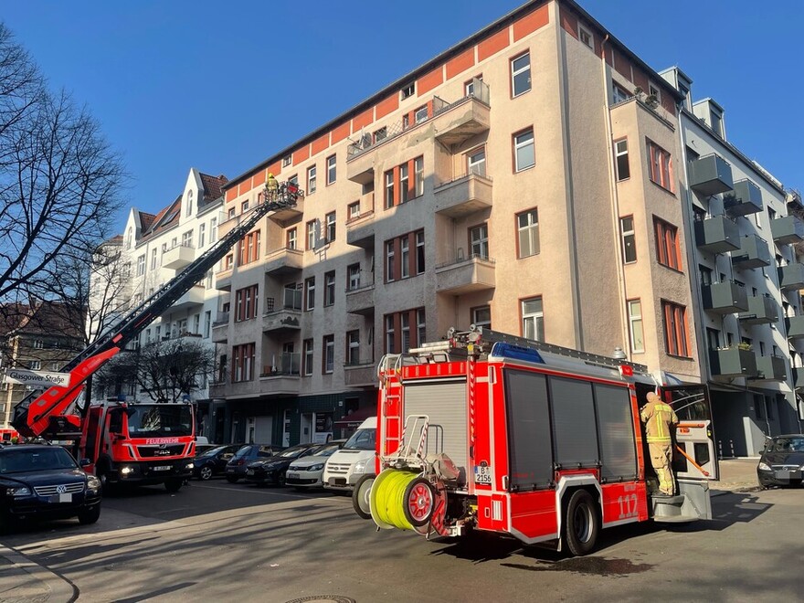 Fahrzeuge an der Einsatzstelle