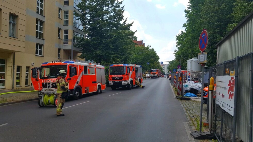 Fahrzeuge an der Einsatzstelle