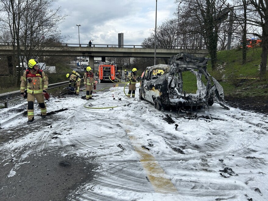 Einsatzstelle auf dem AVUS-Zubringer (A 100 > A 115)