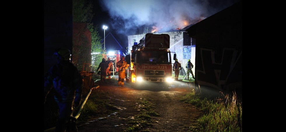 DLK an der Einsatzstelle
