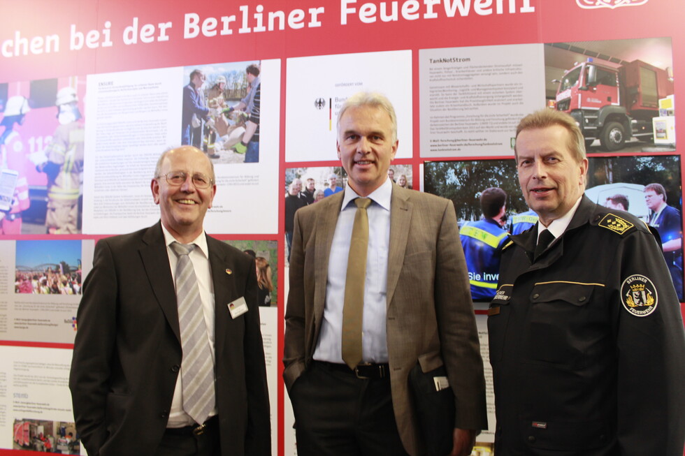 LBD mit Dr. Oberhagemann (vfdb) und Dr. Junker (BMBF)