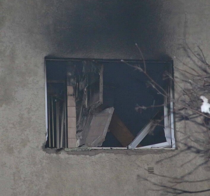 ausgebrannte Wohnung