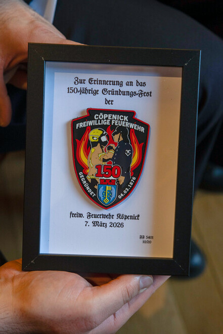 150-Jahre-Patch der FF Köpenick