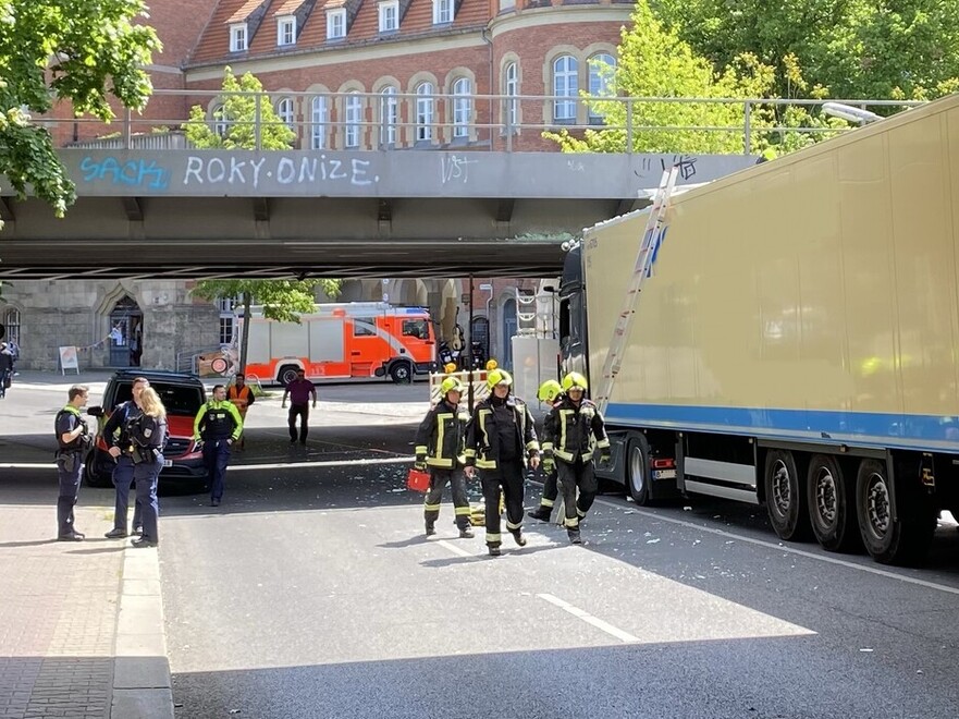 Blick in die Einsatzstelle