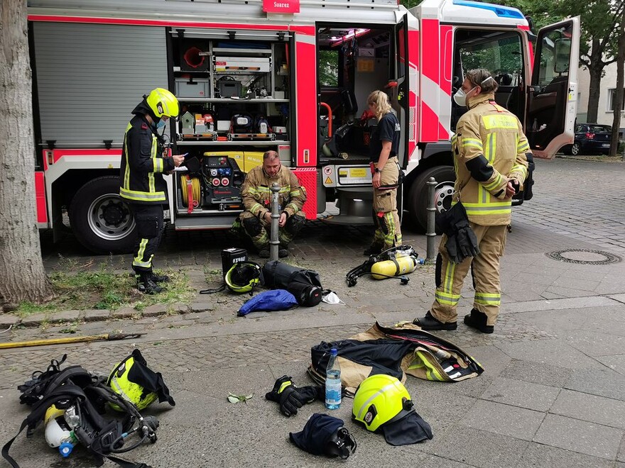 Am Einsatzfahrzeug