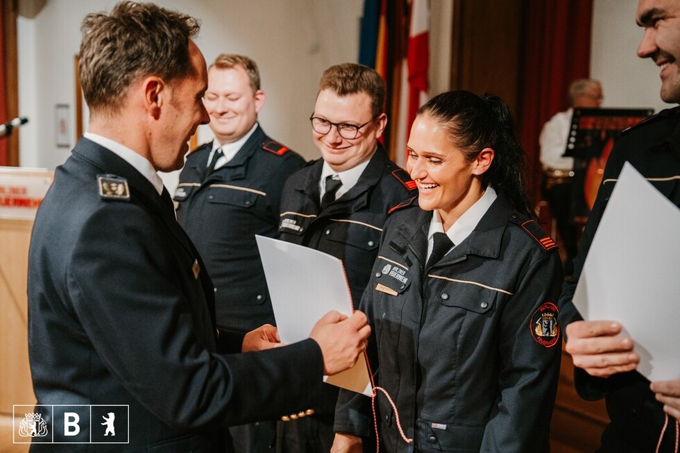 Ehrung mit dem Feuerwehr- und Katastrophenschutz-Ehrenzeichen der Stufe 1