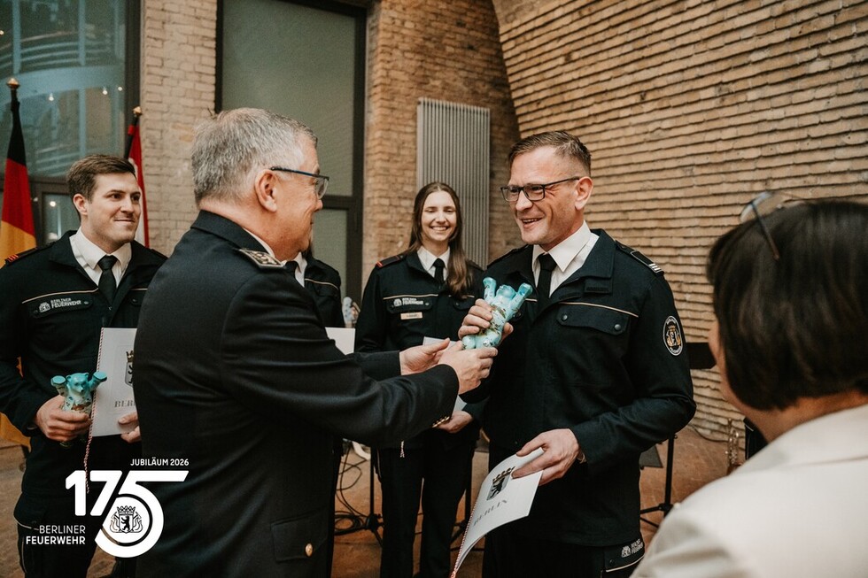 Auszeichnung für sportliche Spitzenleistungen bei der Berliner Feuerwehr