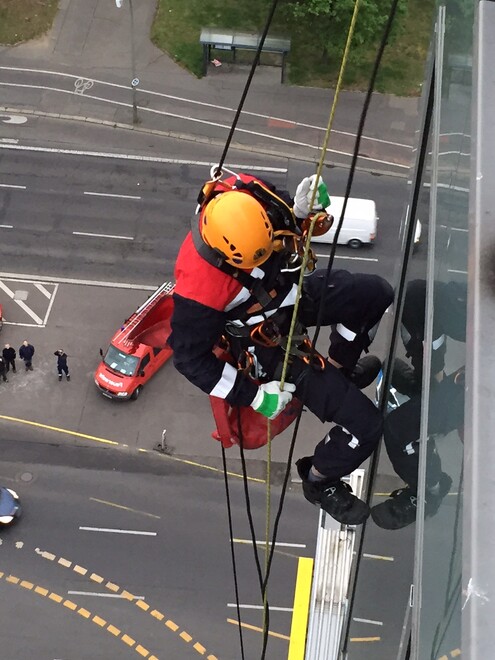 Höhenretter im Einsatz