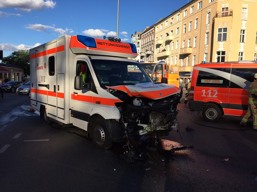 Verkehrsunfall in Westend