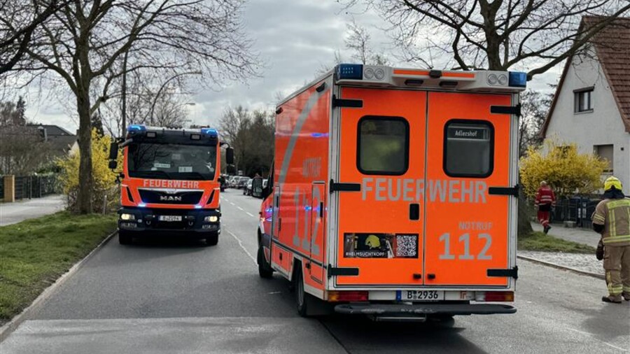 Rettungswagen am Unfallort