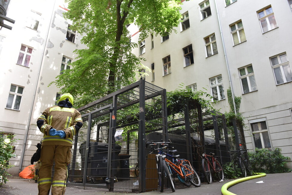 Innenhof des Berliner Altbaus