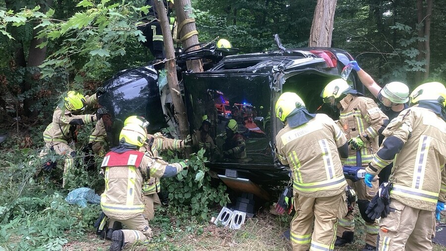 Verunfallter Pkw