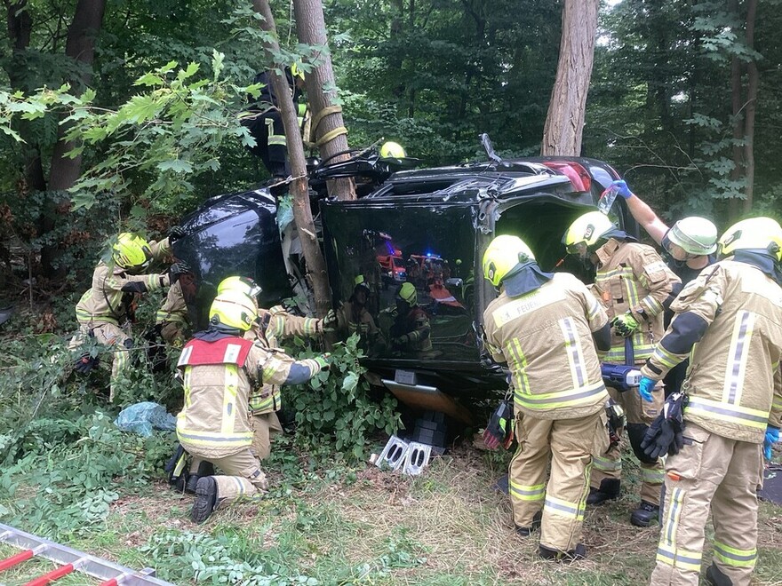 Verunfallter Pkw