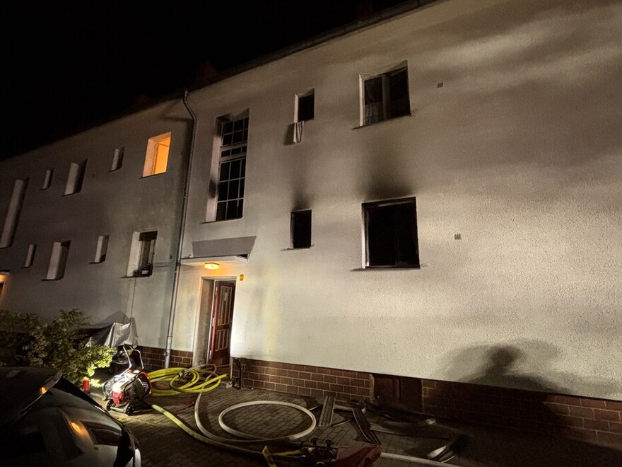 Einsatzstelle Wohnungsbrand