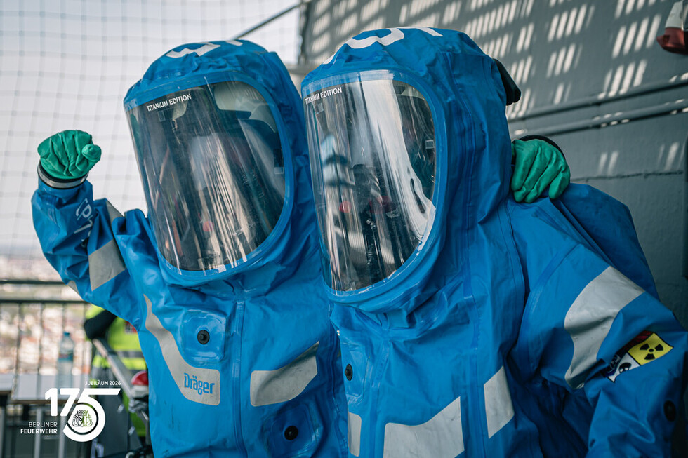 14. Berlin Firefighter Stairrun im 175. Jubiläumsjahr der Berliner Feuerwehr