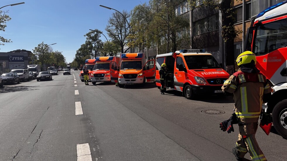 Fahrzeuge an der Einsatzstelle
